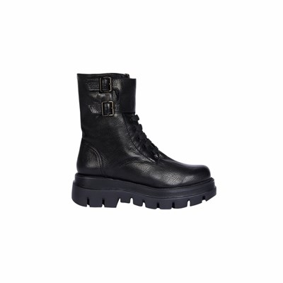 Bottines Brunate Lambskin Doublée Vélo Boot Femme Noir | 301-DSIHTA