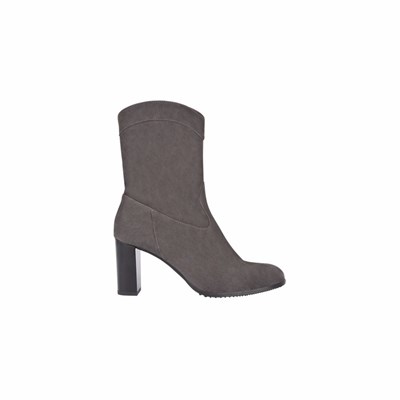 Bottines Brunate Larges Shaft Femme Grise | 653-CHVPMZ