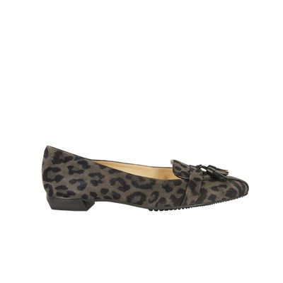 Chaussures Plates Brunate Chaussons Femme Leopard | 256-BLPHXN