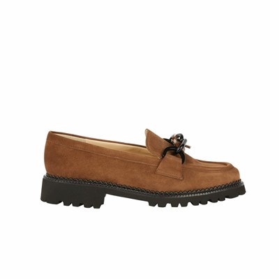 Chaussures Plates Brunate Loafer With Accessory Femme Marron | 415-OSZGCQ