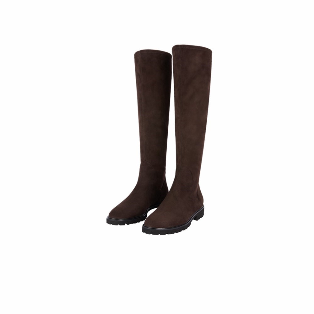 Bottes Hautes Brunate Sport Stretch Boot Femme Marron | 748-TBAGHE