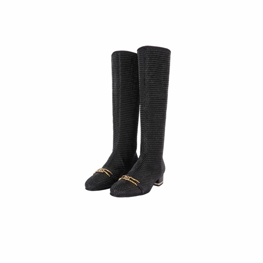 Bottes Hautes Brunate Stretch Materiel Femme Noir | 183-XEVZPI