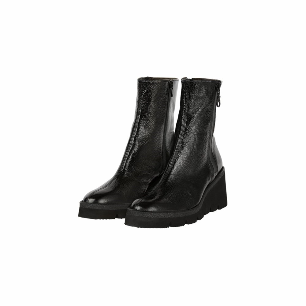 Bottines Brunate Hidden Zippé Femme Noir | 132-ZRUJEF