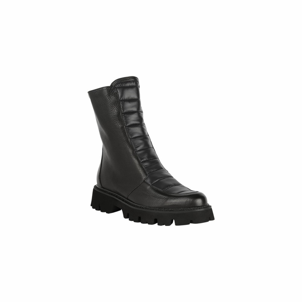 Bottines Brunate Matelassé Femme Noir | 308-PBYMDR