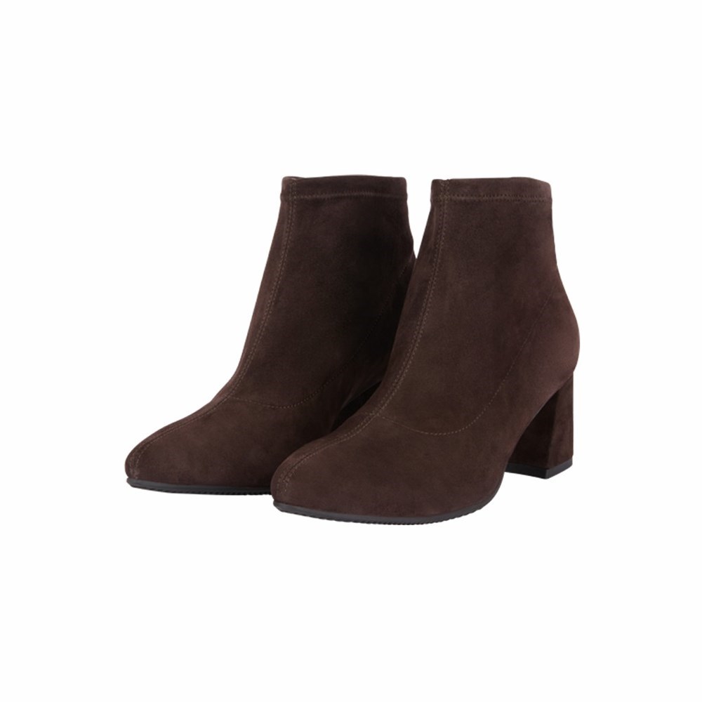 Bottines Brunate Stretch Booty Femme Marron | 982-KYBLVE