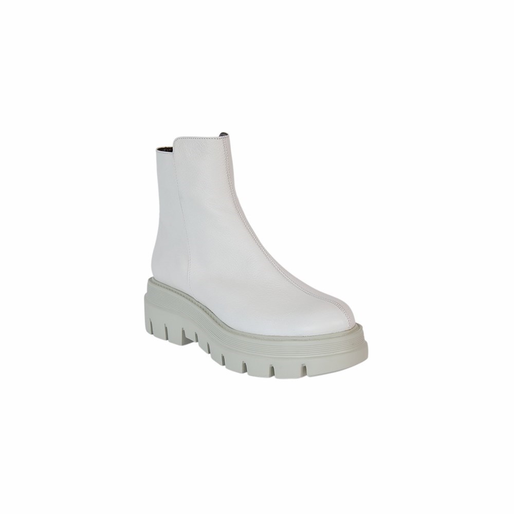 Bottines Brunate Vélo Boot Femme Blanche | 237-BZEDOS