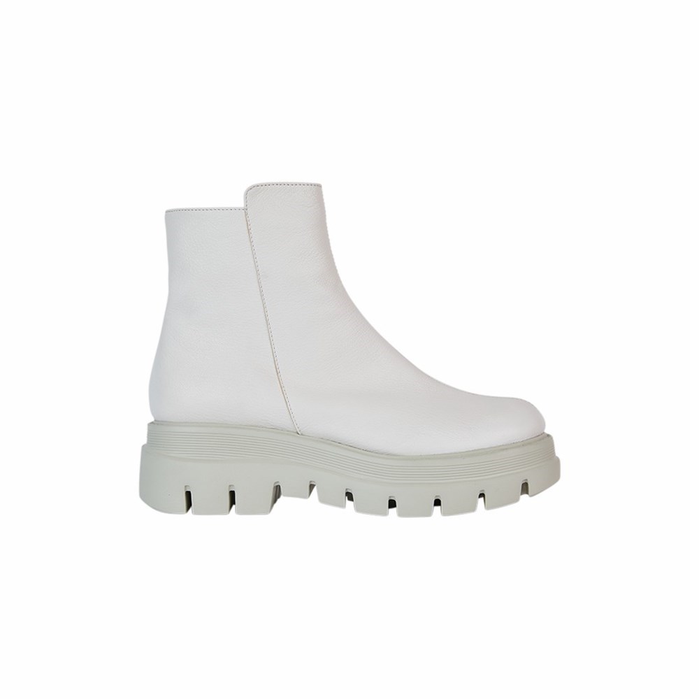 Bottines Brunate Vélo Boot Femme Blanche | 237-BZEDOS