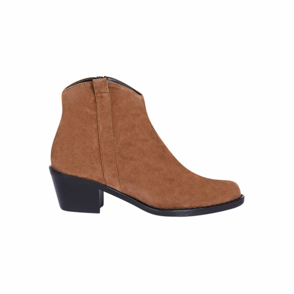 Bottines Brunate Western Boot Femme Marron | 514-OFHEDW