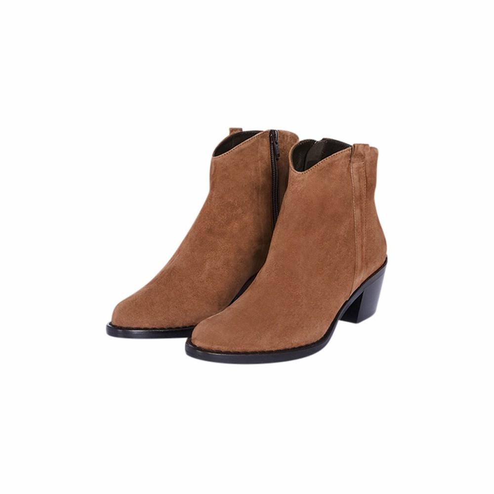 Bottines Brunate Western Boot Femme Marron | 514-OFHEDW