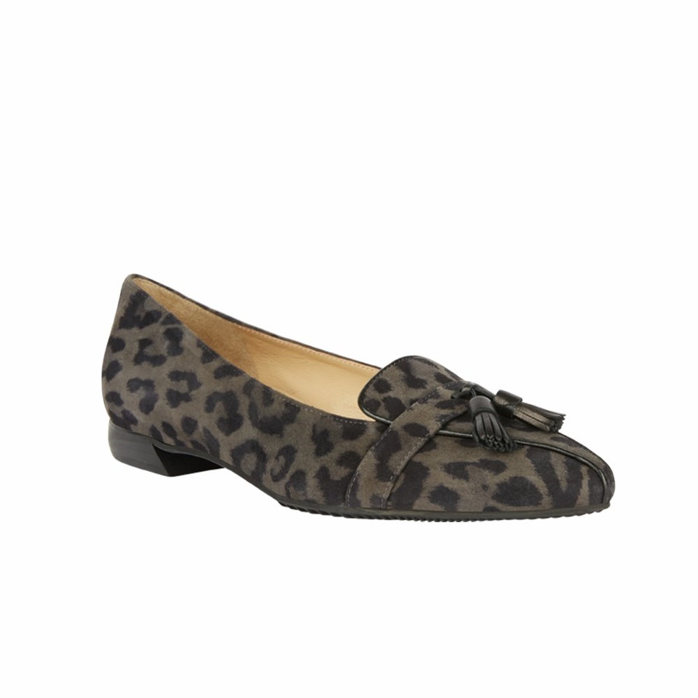 Chaussures Plates Brunate Chaussons Femme Leopard | 256-BLPHXN