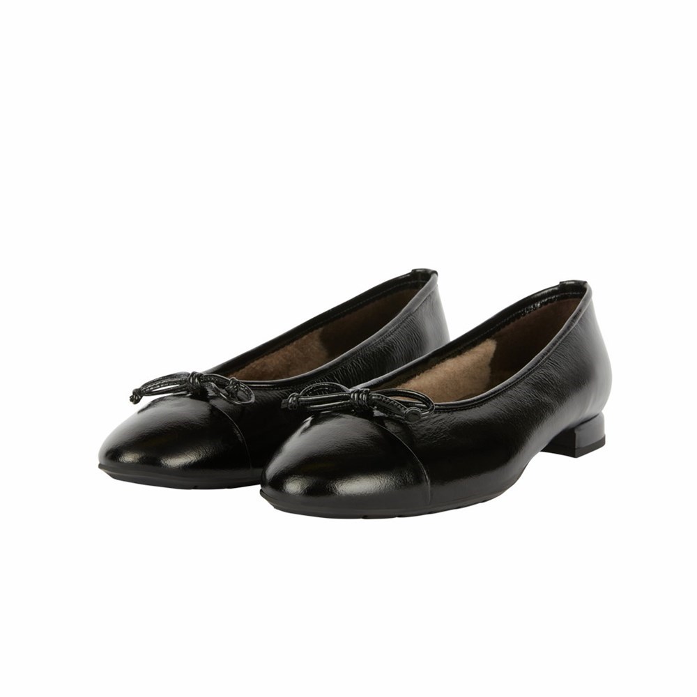 Chaussures Plates Brunate Lambskin Doublée Plates Shoes Femme Noir | 301-PBNYIK