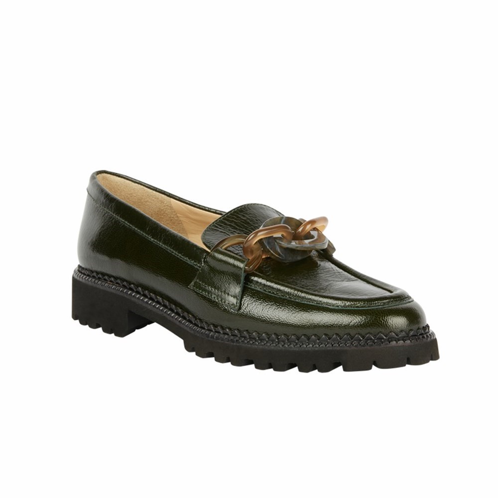 Chaussures Plates Brunate Loafer With Accessory Femme Vert | 645-YHVTGQ