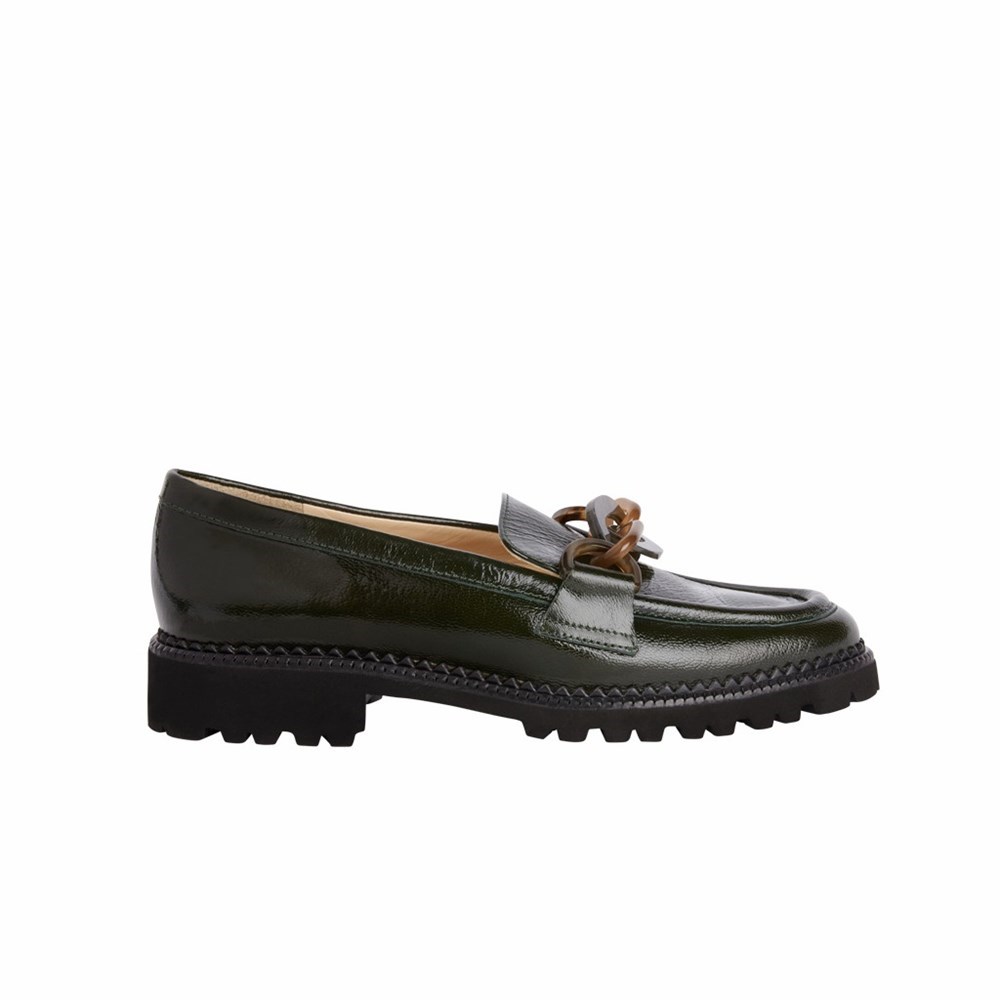 Chaussures Plates Brunate Loafer With Accessory Femme Vert | 645-YHVTGQ