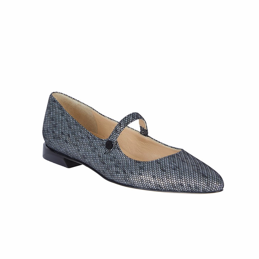 Chaussures Plates Brunate Mary Jane Style Plates Shoes Femme Bleu Marine | 386-XETVPL