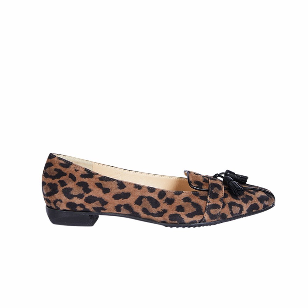 Chaussures Plates Brunate Plates Femme Leopard | 408-IFNAKS