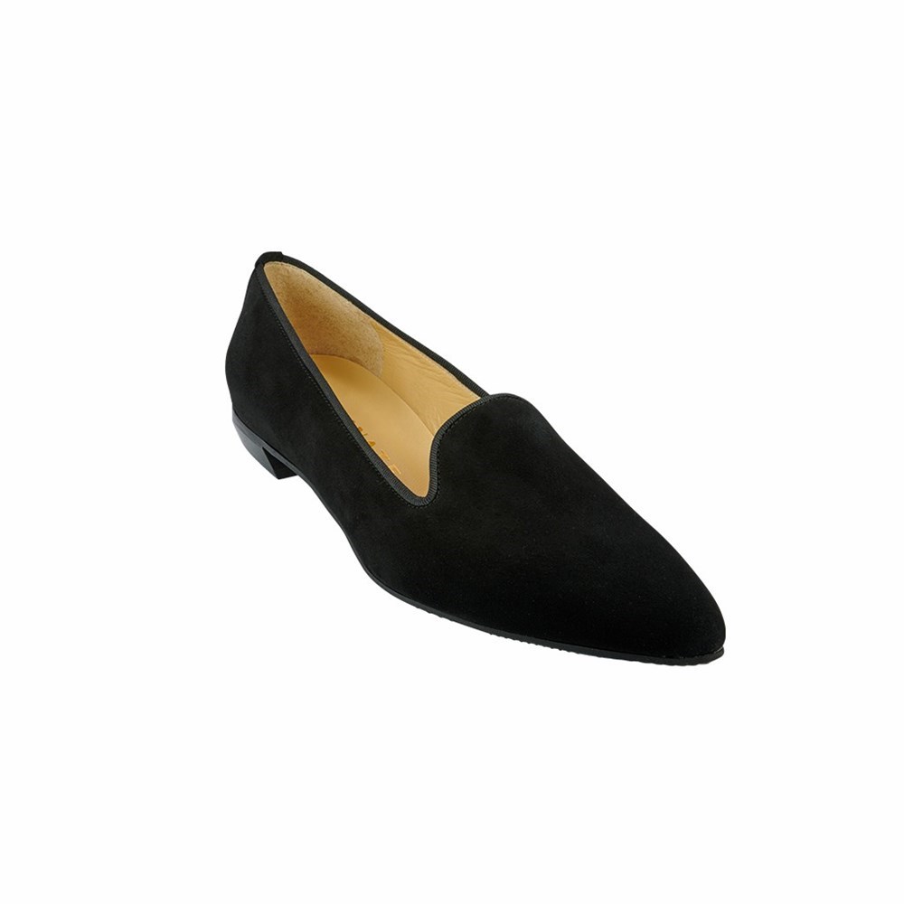 Chaussures Plates Brunate Pointy Chaussons Style Plates Femme Noir | 201-IOGUMY