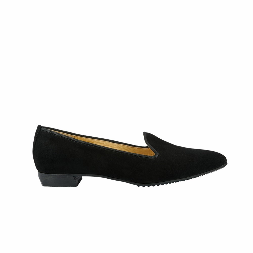 Chaussures Plates Brunate Pointy Chaussons Style Plates Femme Noir | 201-IOGUMY