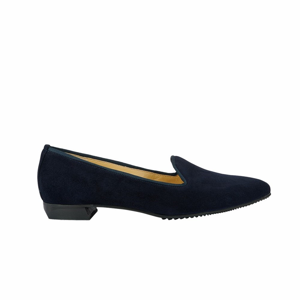 Chaussures Plates Brunate Pointy Chaussons Style Plates Femme Bleu | 743-JDXOQW