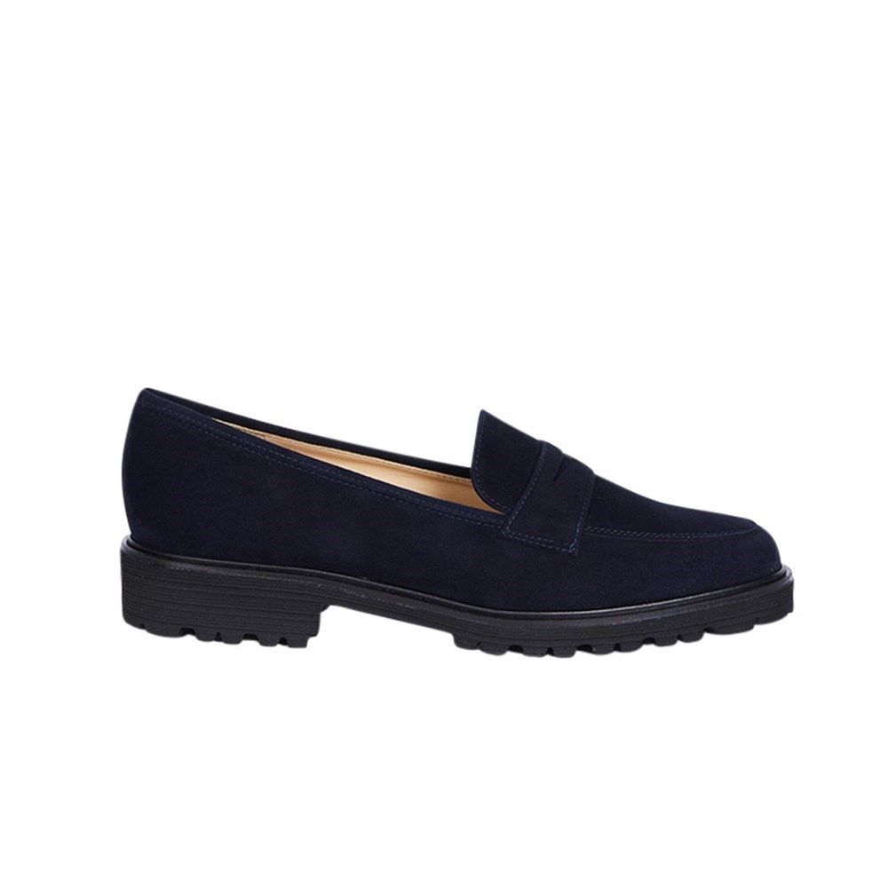 Chaussures Plates Brunate Sport Extra Light Loafer Femme Bleu | 698-HUANLR