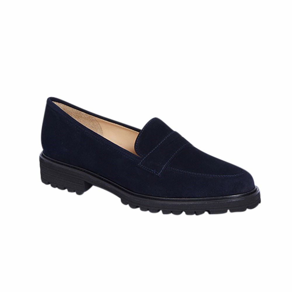 Chaussures Plates Brunate Sport Extra Light Loafer Femme Bleu | 698-HUANLR