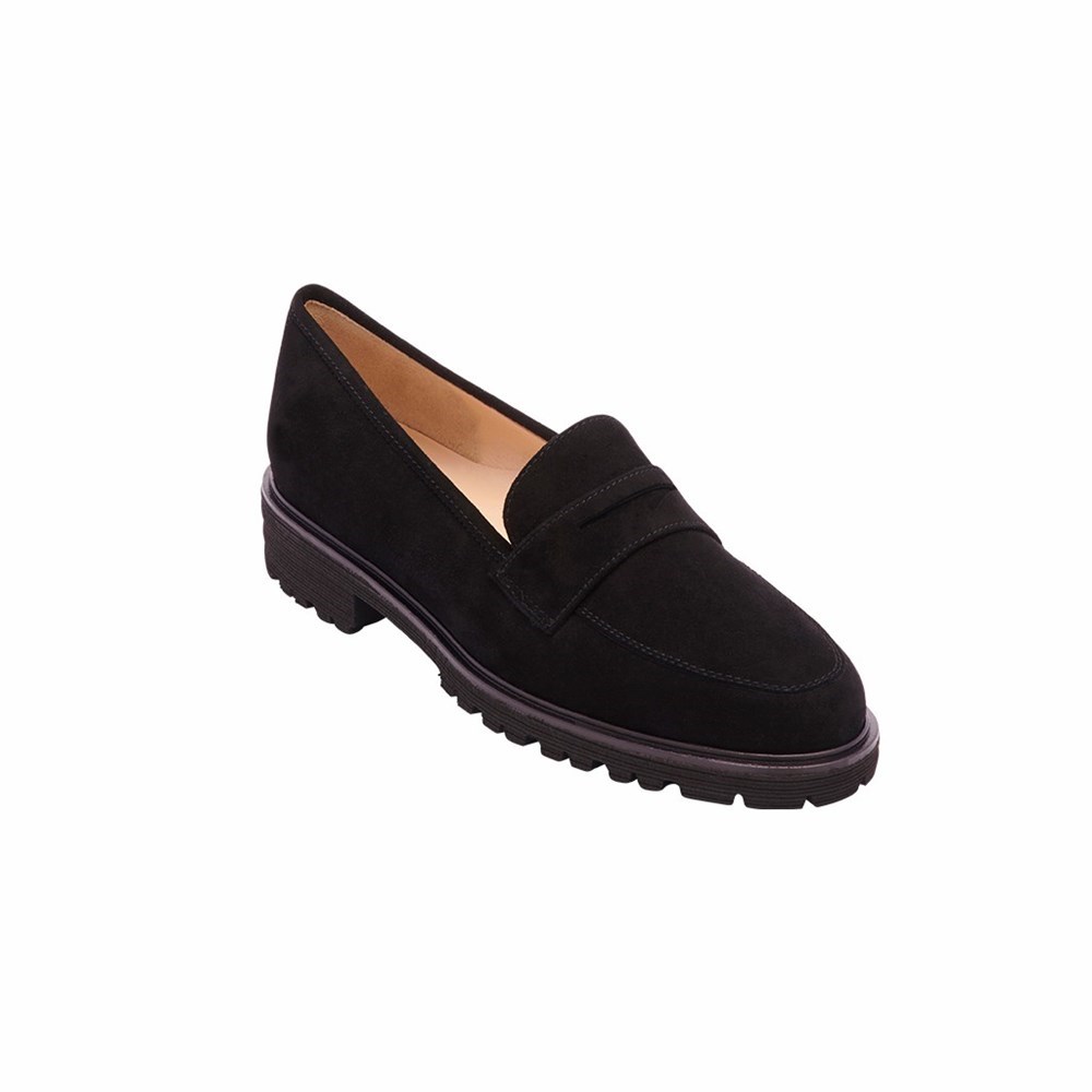 Chaussures Plates Brunate Sport Extralight Loafer Femme Noir | 658-YSVRFH