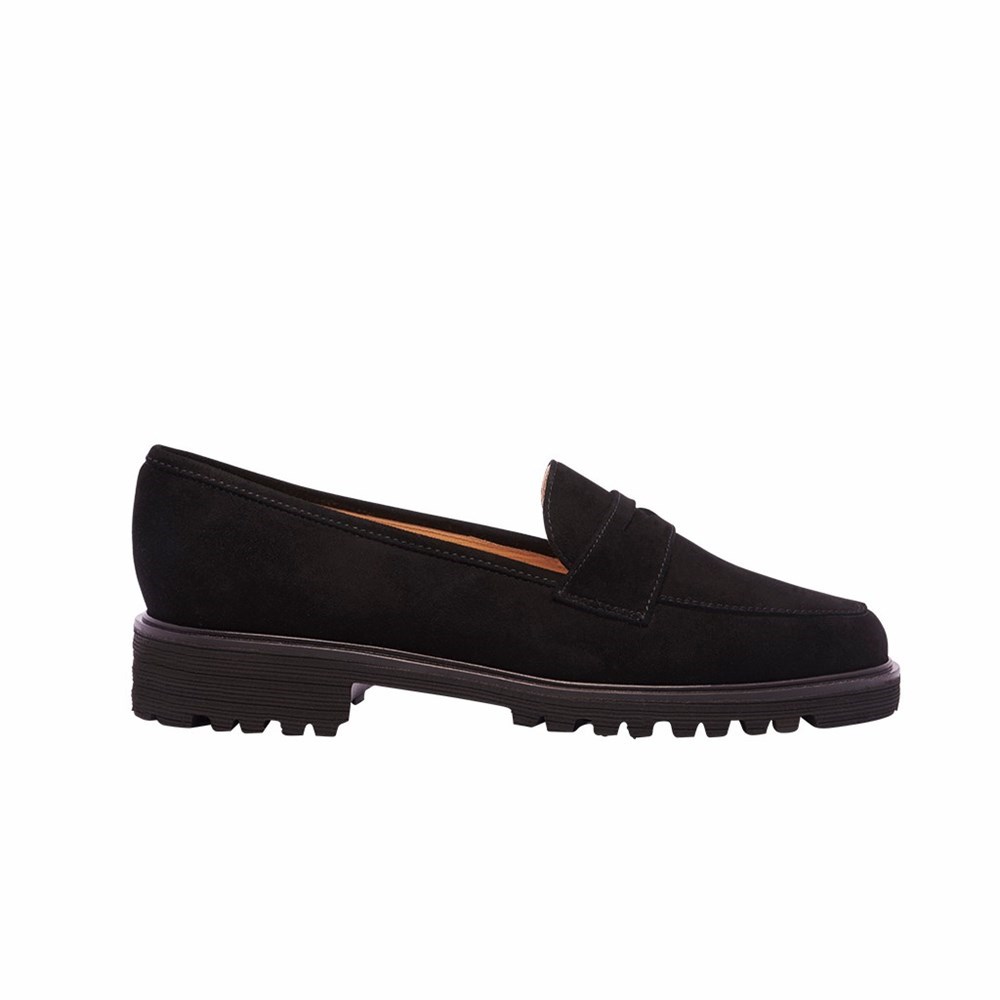 Chaussures Plates Brunate Sport Extralight Loafer Femme Noir | 658-YSVRFH