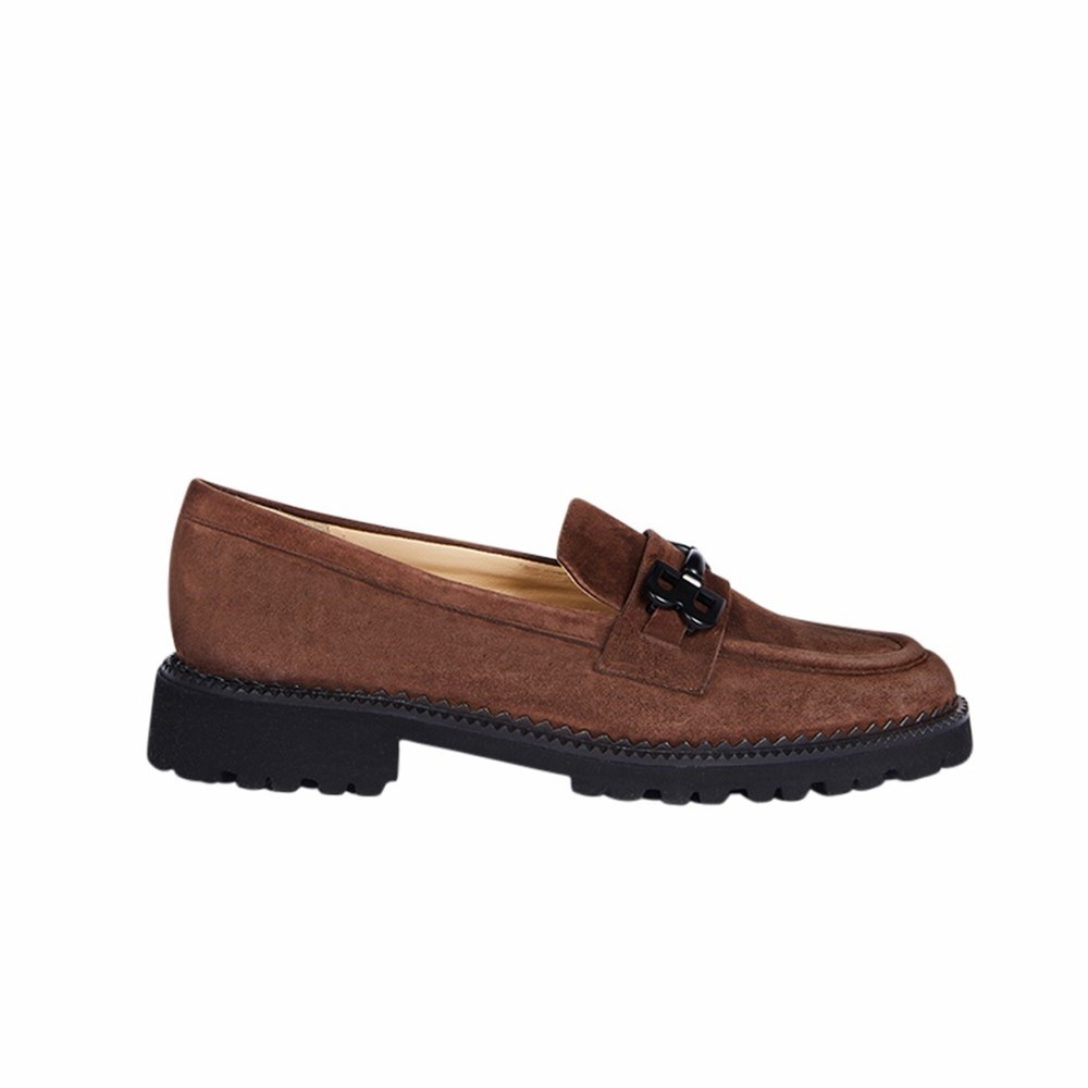 Chaussures Plates Brunate Sport Loafer Femme Marron | 956-NGYXKO