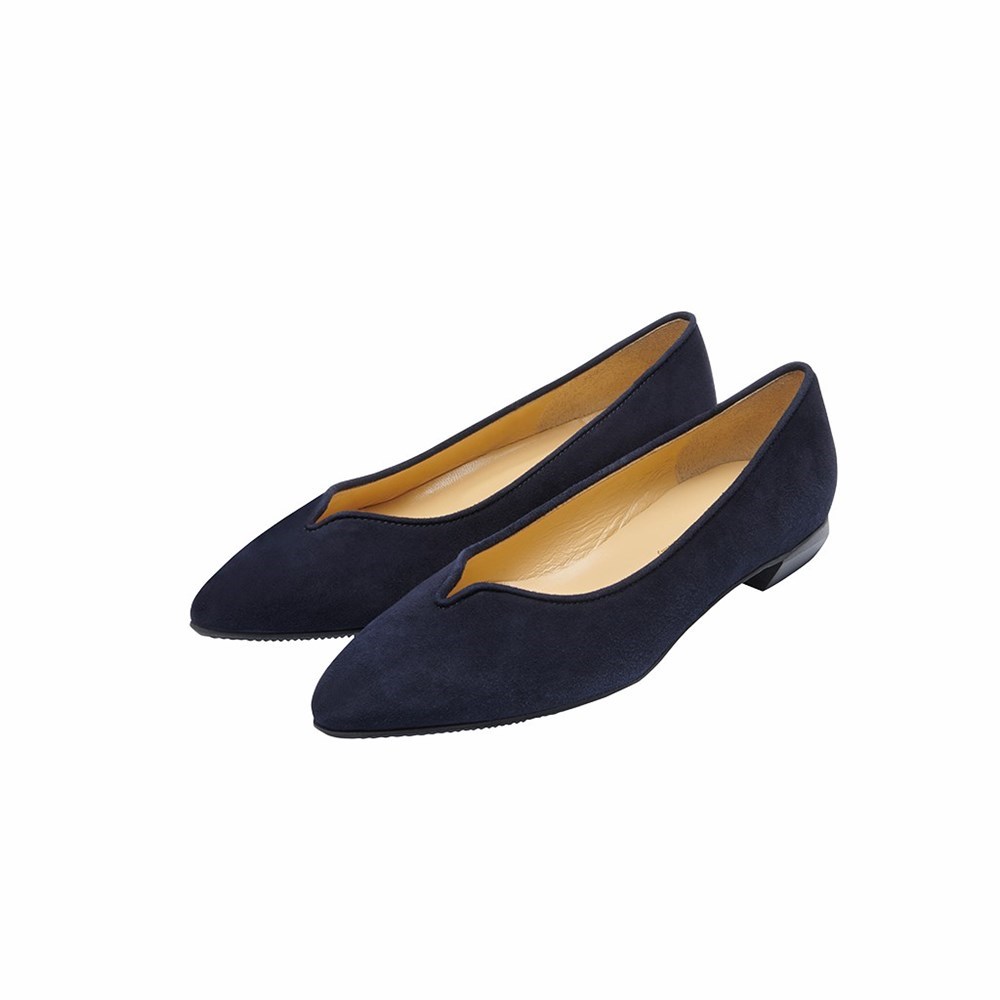 Chaussures Plates Brunate Timeless Plates Shoes Femme Bleu | 350-QUIGLP