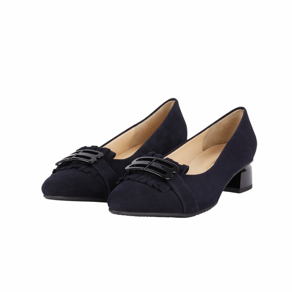 Escarpins Brunate Chaussons With Tassels And Metal Accessory Femme Noir | 342-VRQWND