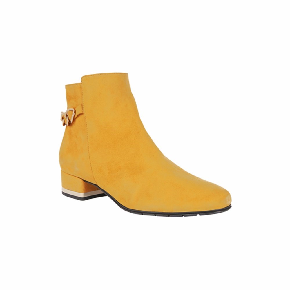 Escarpins Brunate Corta Boot Femme Jaune | 182-FYSJEC