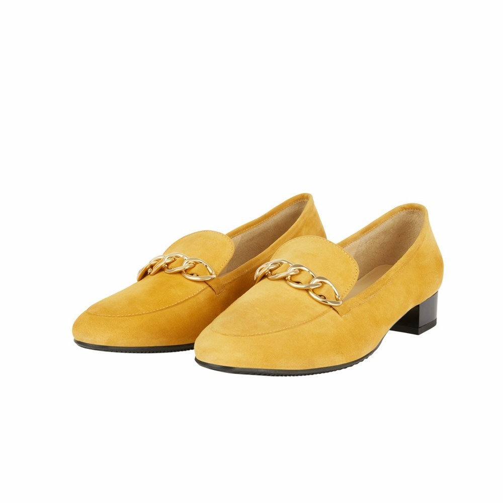 Escarpins Brunate Loafer Femme Jaune | 029-SDQYGC