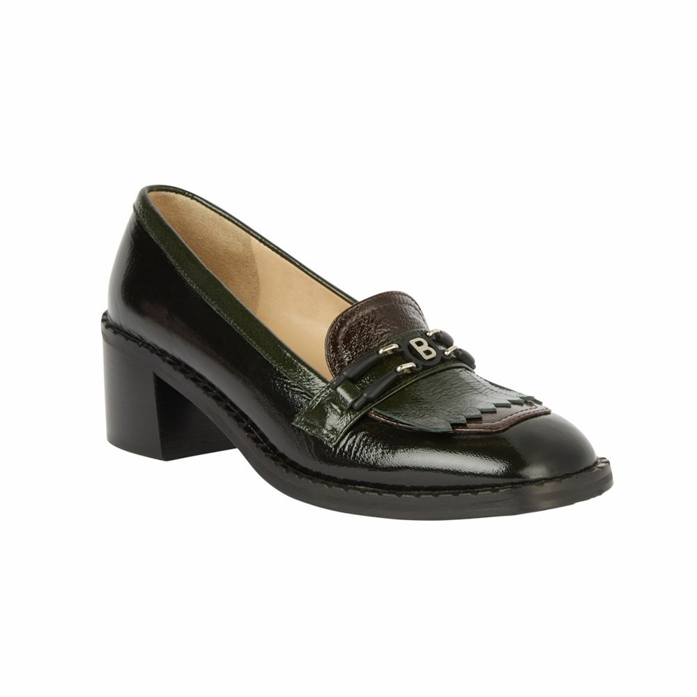 Escarpins Brunate Squared Loafer On A Heel Femme Noir | 693-EWLKNS