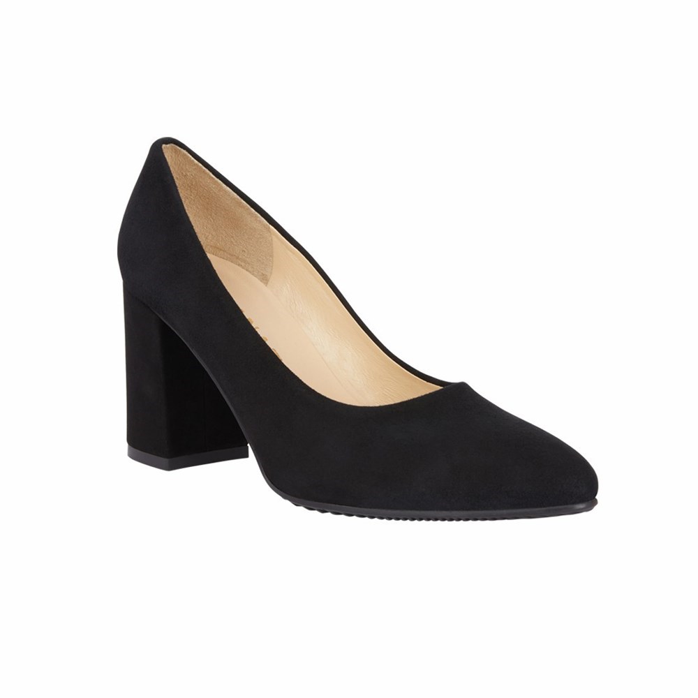 Escarpins Brunate Stacked Heel Femme Noir | 964-ZGIWJC