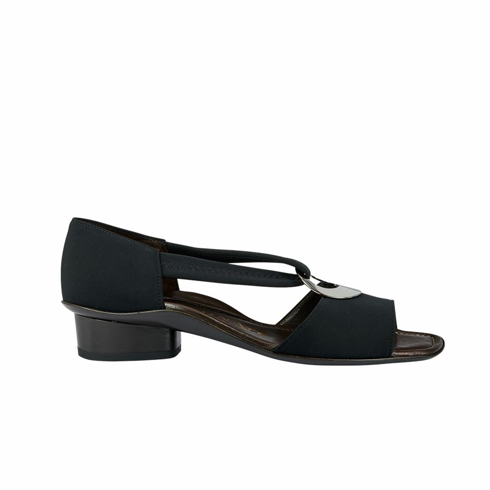 Sandales Brunate Iconic Sandal With Ring Femme Noir | 721-GEQMBU